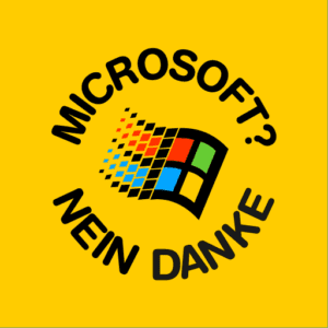 Sticker: Microsoft – Nein Danke!